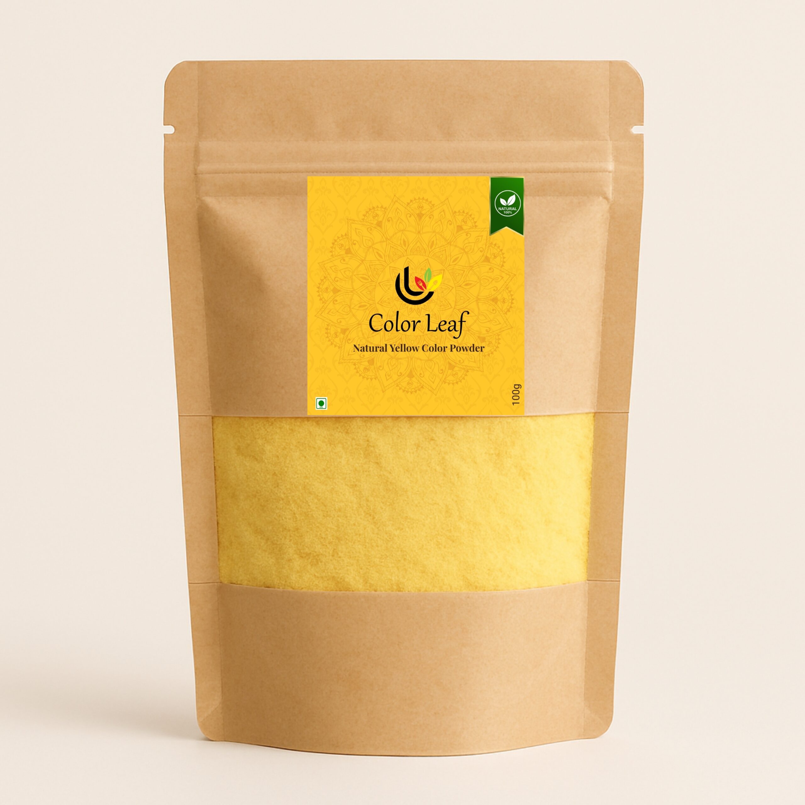 100g Natural Yellow Color Powder